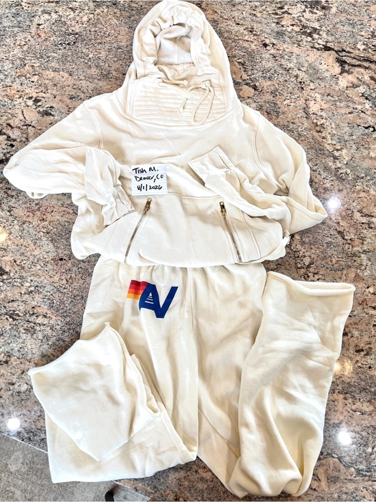 Aviator Nation Tops - Aviator Nation Cream Ninja Hoodie & Sweatpants SET